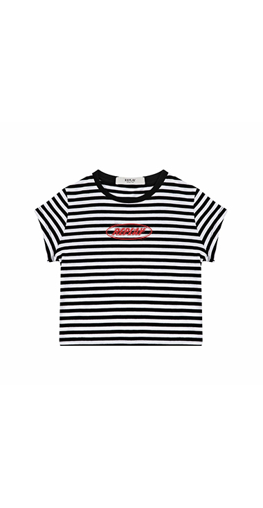 ブラック×ホワイト ボーダーTシャツ
